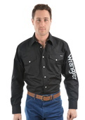 Wrangler Logo Rodeo Long Sleeve Drill Shirt