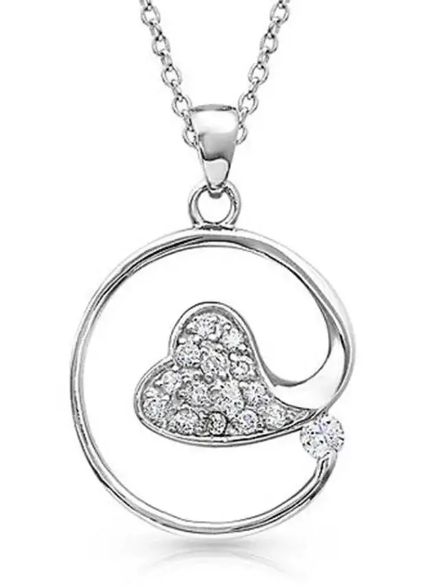 Montana Silversmiths A Heart and A Hug Necklace